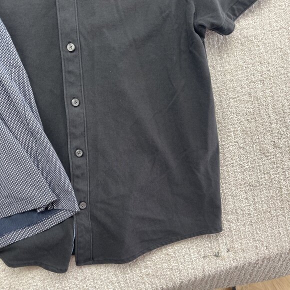 Lot x2 Michael Kors Polo Men's L Black / Blue Preppy Button up / Pullover - Picture 4 of 14